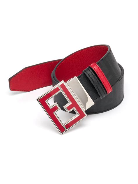 real red fendi belt|fendi men's reversible belt.